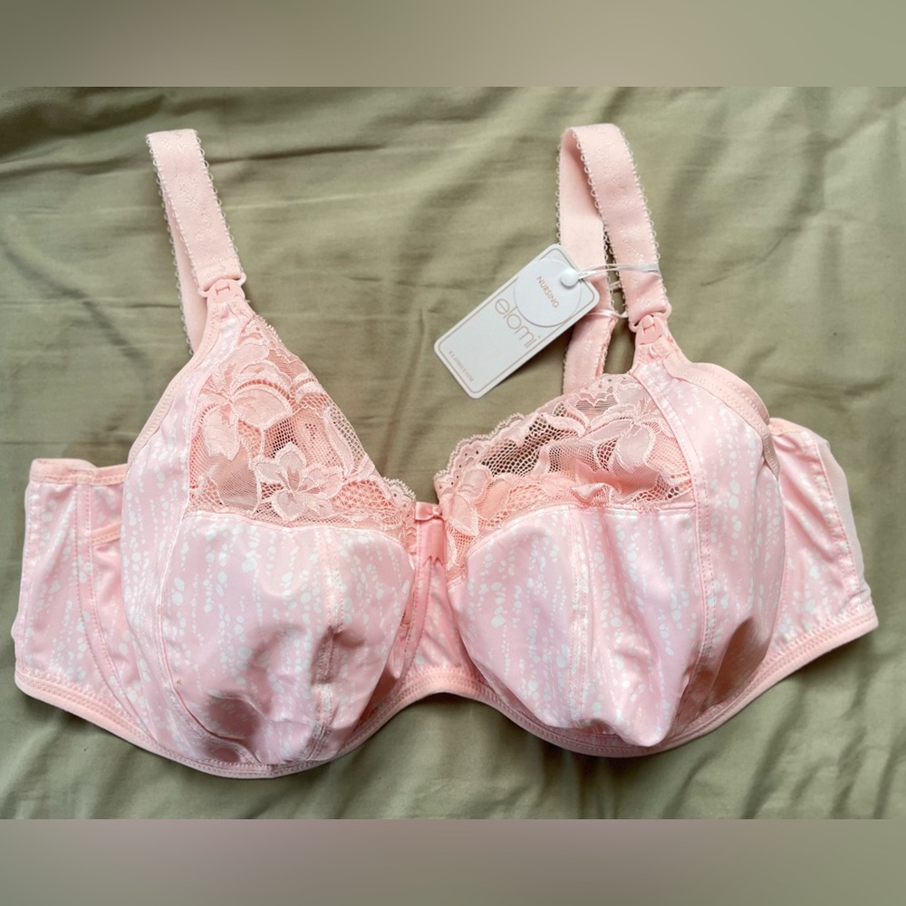 Pink Lace maternity nursing Bra